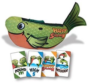 If you're looking for party games then may we suggest this Salmon slappy happy play?